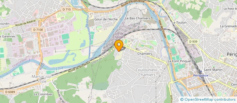 localisation de l'entreprise MONSIEUR ROBERT CHAULET  COULOUNIEIX CHAMIERS