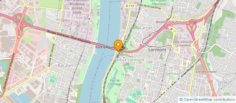 localisation de l'entreprise MONSIEUR ROBERT CHAUMONT  LORMONT