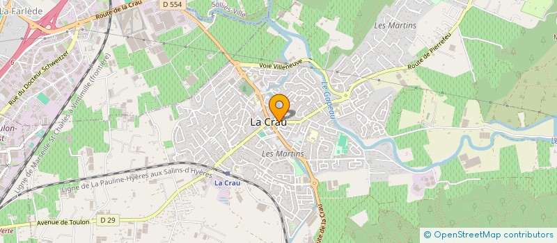 localisation de l'entreprise MONSIEUR ROBERT CHAUVEAU à LA CRAU