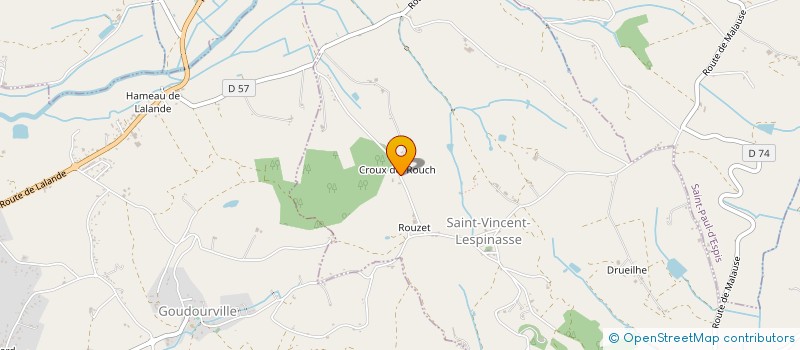 localisation de l'entreprise MONSIEUR ROBERT CHECCHIN  SAINT PAUL D'ESPIS