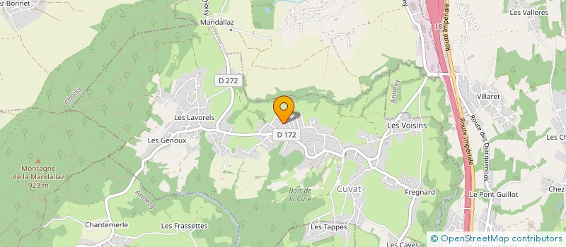 localisation de l'entreprise MONSIEUR ROBERT CHEVALIER  CUVAT