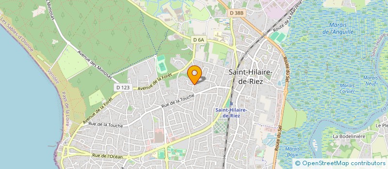 localisation de l'entreprise MONSIEUR ROBERT CHEVRIER à SAINT-HILAIRE-DE-RIEZ