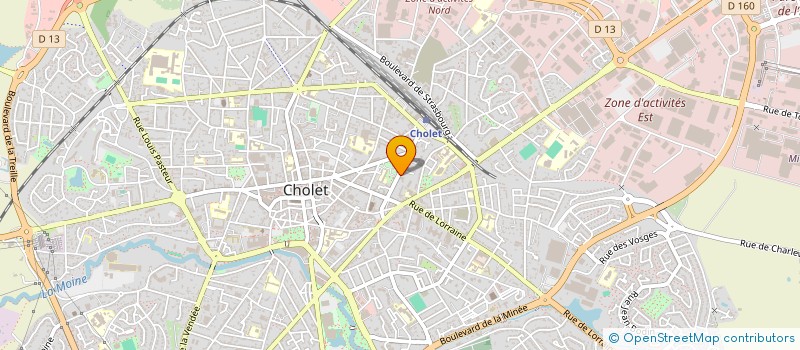 localisation de l'entreprise MONSIEUR ROBERT CHIRON à CHOLET