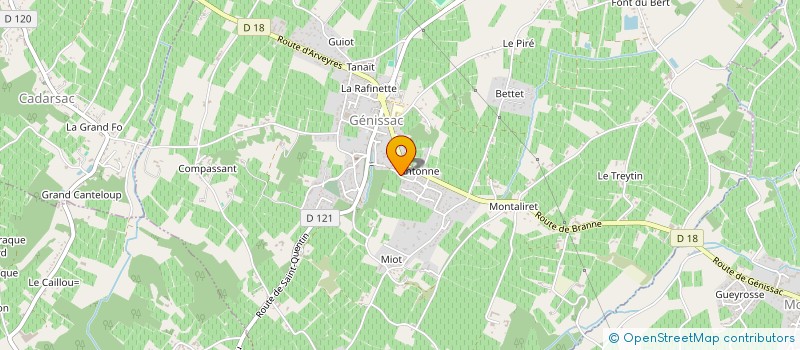 localisation de l'entreprise MONSIEUR ROBERT-CLAUDE MAYIBA EKEDI  GENISSAC