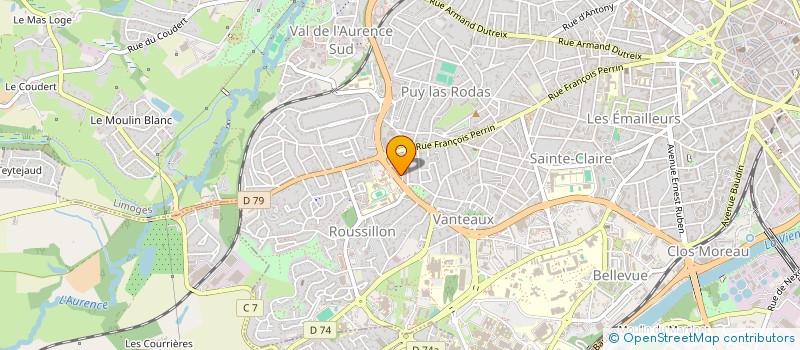 localisation de l'entreprise MONSIEUR ROBERT CLUZEAUD à LIMOGES