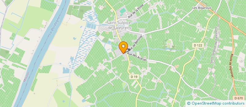 localisation de l'entreprise MONSIEUR ROBERT CODATO  SAINT-SULPICE-DE-FALEYRENS
