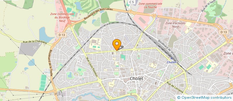 localisation de l'entreprise MONSIEUR ROBERT COLAS à CHOLET