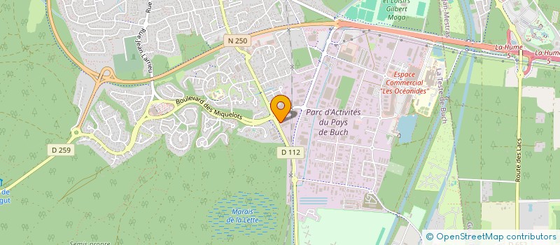 localisation de l'entreprise MONSIEUR ROBERT COMBELAS  LA TESTE-DE-BUCH