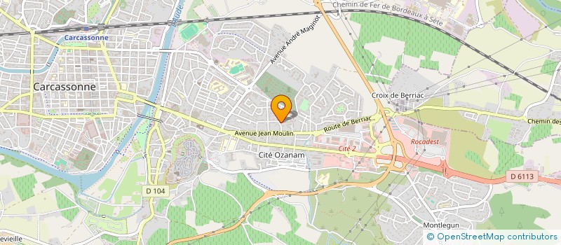 localisation de l'entreprise MONSIEUR ROBERT COMBES  CARCASSONNE