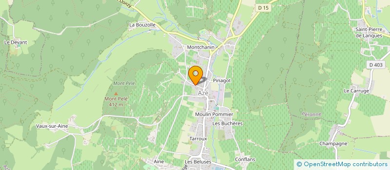 localisation de l'entreprise MONSIEUR ROBERT COMMERCON  AZE