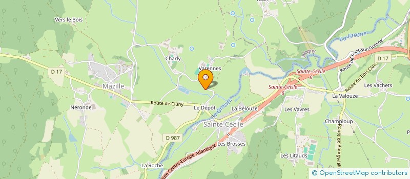 localisation de l'entreprise MONSIEUR ROBERT COMMUSSET  MAZILLE