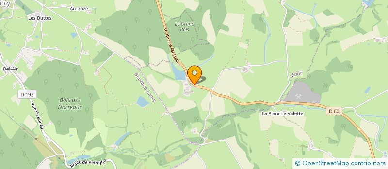 localisation de l'entreprise MONSIEUR ROBERT CORNELOUP  BOURBON LANCY