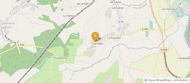 localisation de l'entreprise MONSIEUR ROBERT CORRE à SAINT-SYLVESTRE-PRAGOULIN