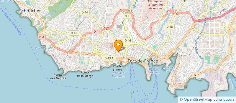 localisation de l'entreprise MONSIEUR ROBERT CORTIAL  FORT-DE-FRANCE
