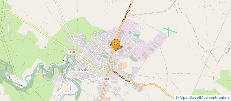 localisation de l'entreprise MONSIEUR ROBERT COSTES  BOZOULS