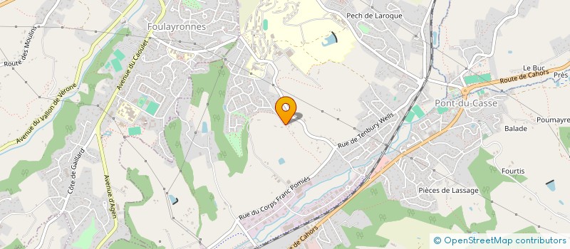 localisation de l'entreprise MONSIEUR ROBERT COTTEAUX  PONT-DU-CASSE