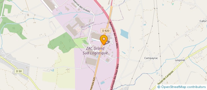 localisation de l'entreprise MONSIEUR ROBERT COUDERC  LABASTIDE-SAINT-PIERRE