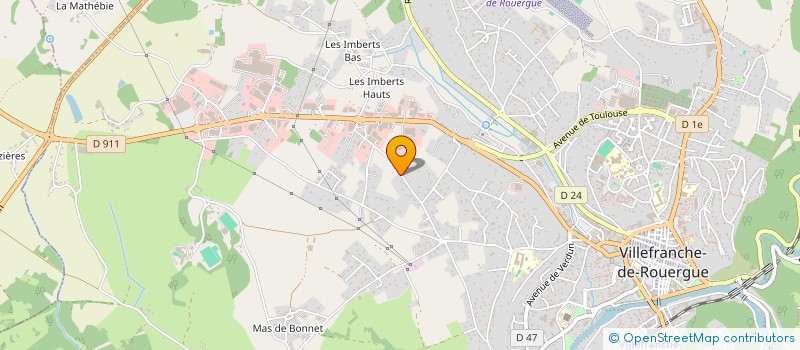 localisation de l'entreprise MONSIEUR ROBERT COUDERC  VILLEFRANCHE-DE-ROUERGUE