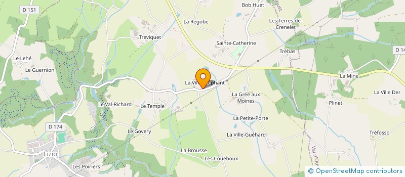 localisation de l'entreprise MONSIEUR ROBERT COUDRAY à LIZIO