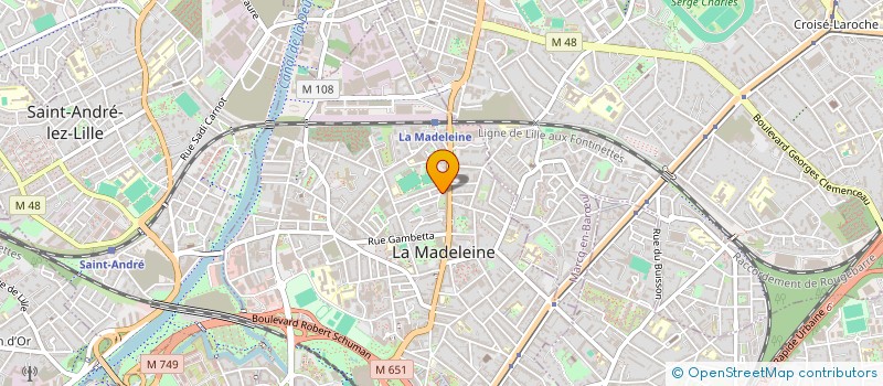 localisation de l'entreprise MONSIEUR ROBERT COULONVAL à LA MADELEINE