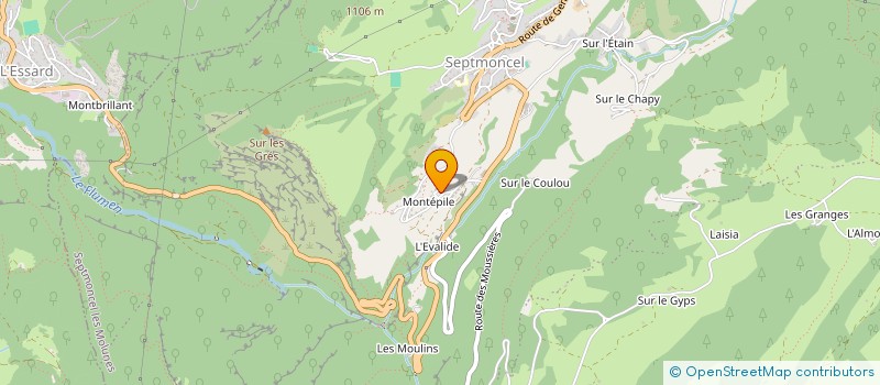 localisation de l'entreprise MONSIEUR ROBERT COURBE-MICHOLLET à SEPTMONCEL LES MOLUNES