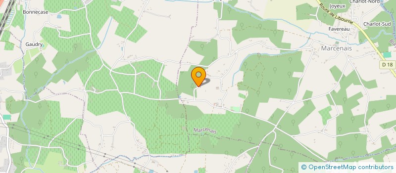 localisation de l'entreprise MONSIEUR ROBERT COURNIMA  MARCENAIS