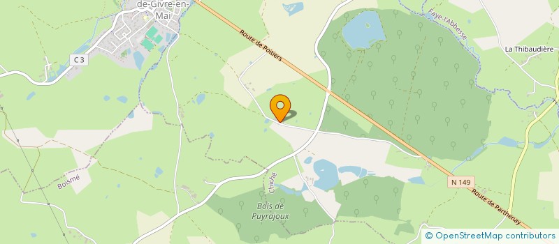 localisation de l'entreprise MONSIEUR ROBERT COUTANT  CHICHE