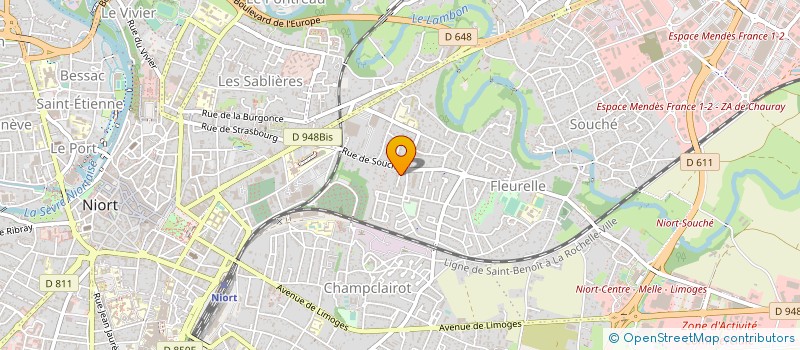 localisation de l'entreprise MONSIEUR ROBERT CREPEAU  NIORT