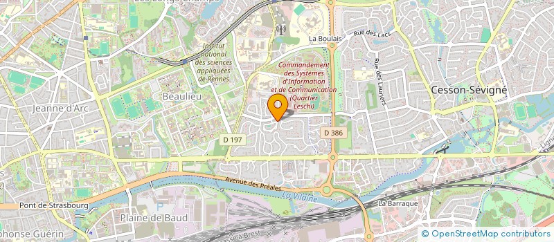 localisation de l'entreprise MONSIEUR ROBERT CREPEAUX à CESSON-SEVIGNE