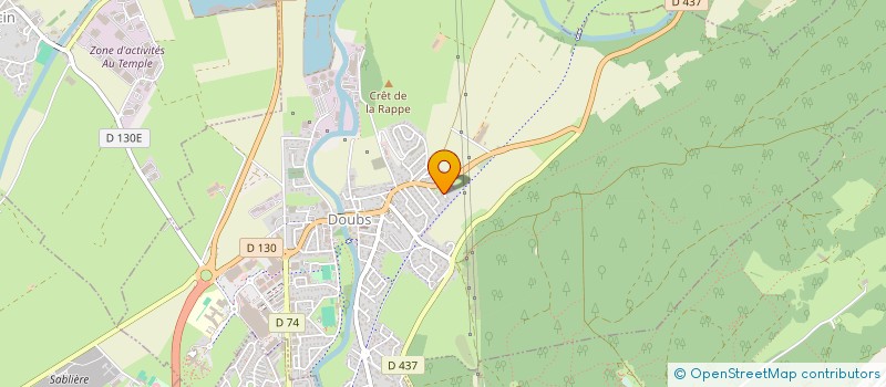 localisation de l'entreprise MONSIEUR ROBERT CRETIN  DOUBS