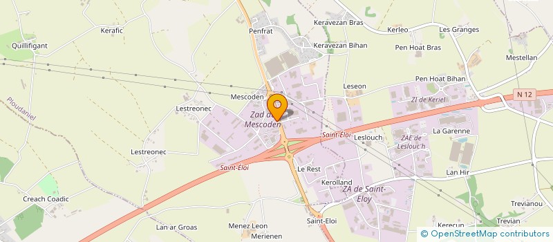 localisation de l'entreprise MONSIEUR ROBERT CROGUENNEC  PLOUDANIEL