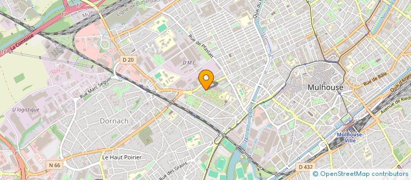 localisation de l'entreprise MONSIEUR ROBERT CULAJ  MULHOUSE