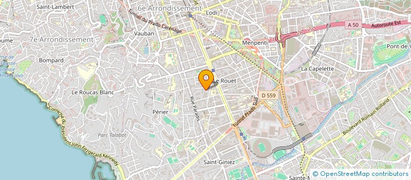 localisation de l'entreprise MONSIEUR ROBERT D'OVIDIO à MARSEILLE
