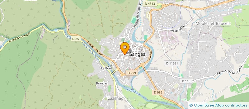 localisation de l'entreprise MONSIEUR ROBERT DAIGREMONT  GANGES