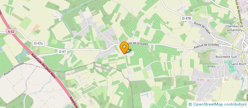 localisation de l'entreprise MONSIEUR ROBERT DALL'ARMI  FRONTON