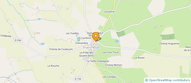 localisation de l'entreprise MONSIEUR ROBERT DARD  FRANCHESSE