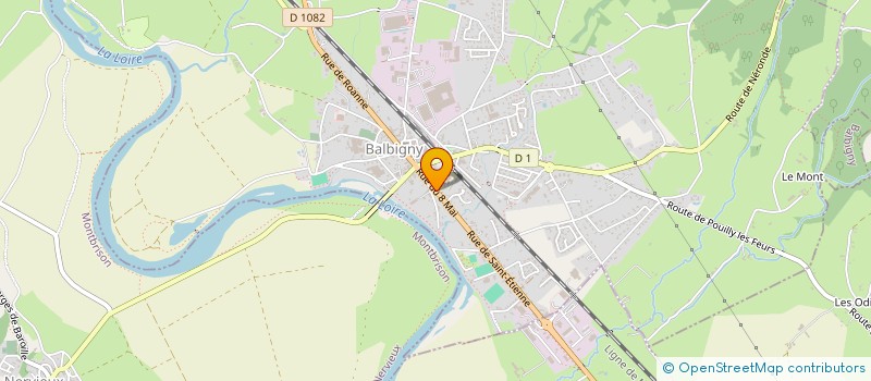 localisation de l'entreprise MONSIEUR ROBERT DARMET  BALBIGNY