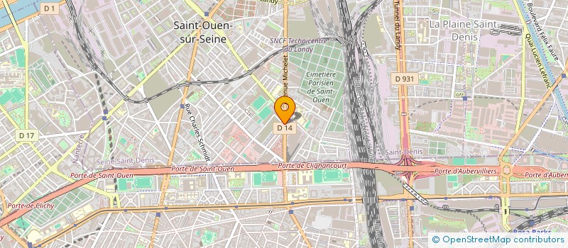 localisation de l'entreprise MONSIEUR ROBERT DARRIGADE à SAINT-OUEN-SUR-SEINE