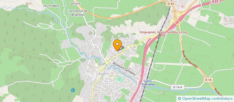 localisation de l'entreprise MONSIEUR ROBERT DAUPHIN  CUERS