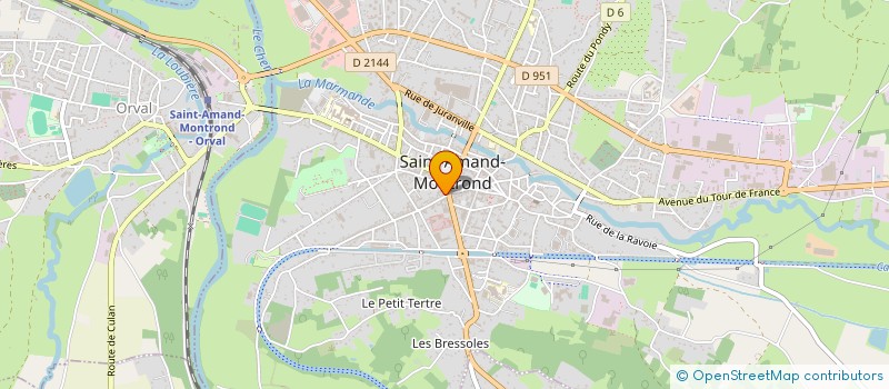 localisation de l'entreprise MONSIEUR ROBERT DAVIOT  SAINT-AMAND-MONTROND