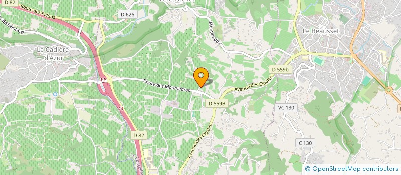localisation de l'entreprise MONSIEUR ROBERT DE SALVO à LE CASTELLET