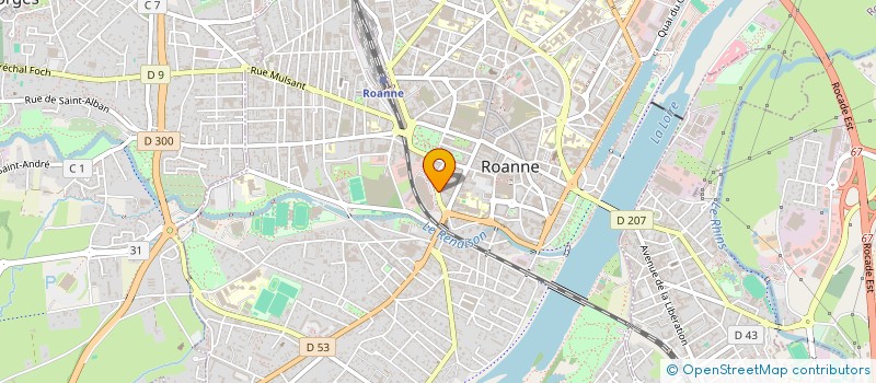 localisation de l'entreprise MONSIEUR ROBERT DEGUEURCE  ROANNE