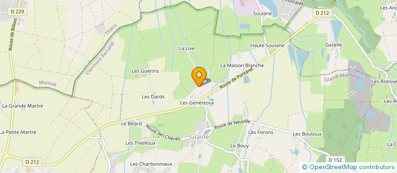 localisation de l'entreprise MONSIEUR ROBERT DELAIR  GLAINE-MONTAIGUT