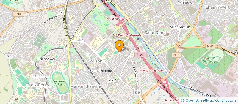 localisation de l'entreprise MONSIEUR ROBERT DELAPLACE à REIMS