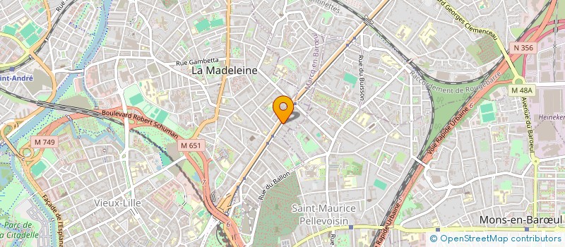 localisation de l'entreprise MONSIEUR ROBERT DELBOST  LA MADELEINE