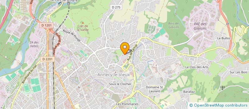 localisation de l'entreprise MONSIEUR ROBERT DELCLOS à ANNECY