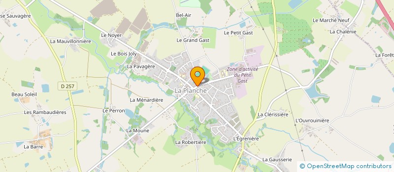 localisation de l'entreprise MONSIEUR ROBERT DELHOMMEAU  LA PLANCHE