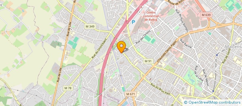 localisation de l'entreprise MONSIEUR ROBERT DELMOTTE  TOURCOING