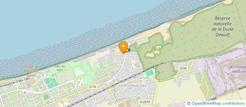 localisation de l'entreprise MONSIEUR ROBERT DELOFFRE  LEFFRINCKOUCKE