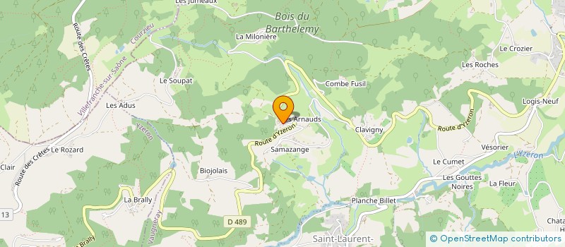 localisation de l'entreprise MONSIEUR ROBERT DELORME  VAUGNERAY